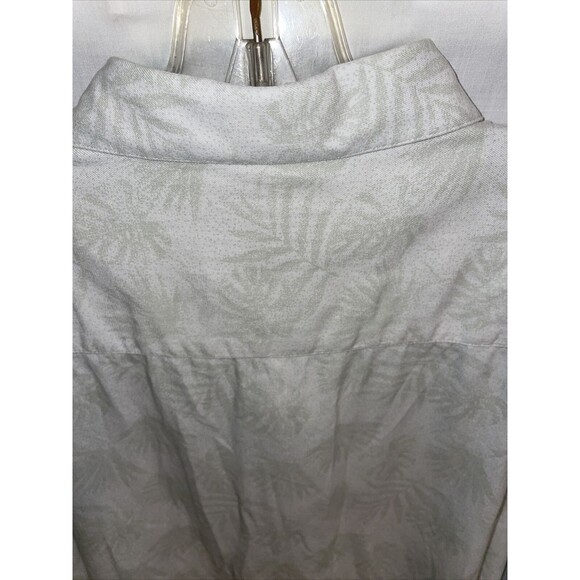 Nat Nast Luxury Mens Hawaiian Shirt Sz XL White Floral Palm Silk Blend Comfort - Picture 9 of 12